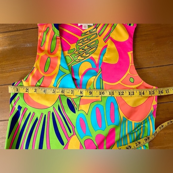 Julie Brown NYC Livie Dress Pink Tropicana Retro Shift Dress Bright Floral - Picture 12 of 13